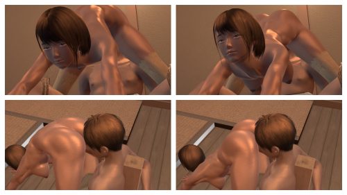 花園を開帳する優月